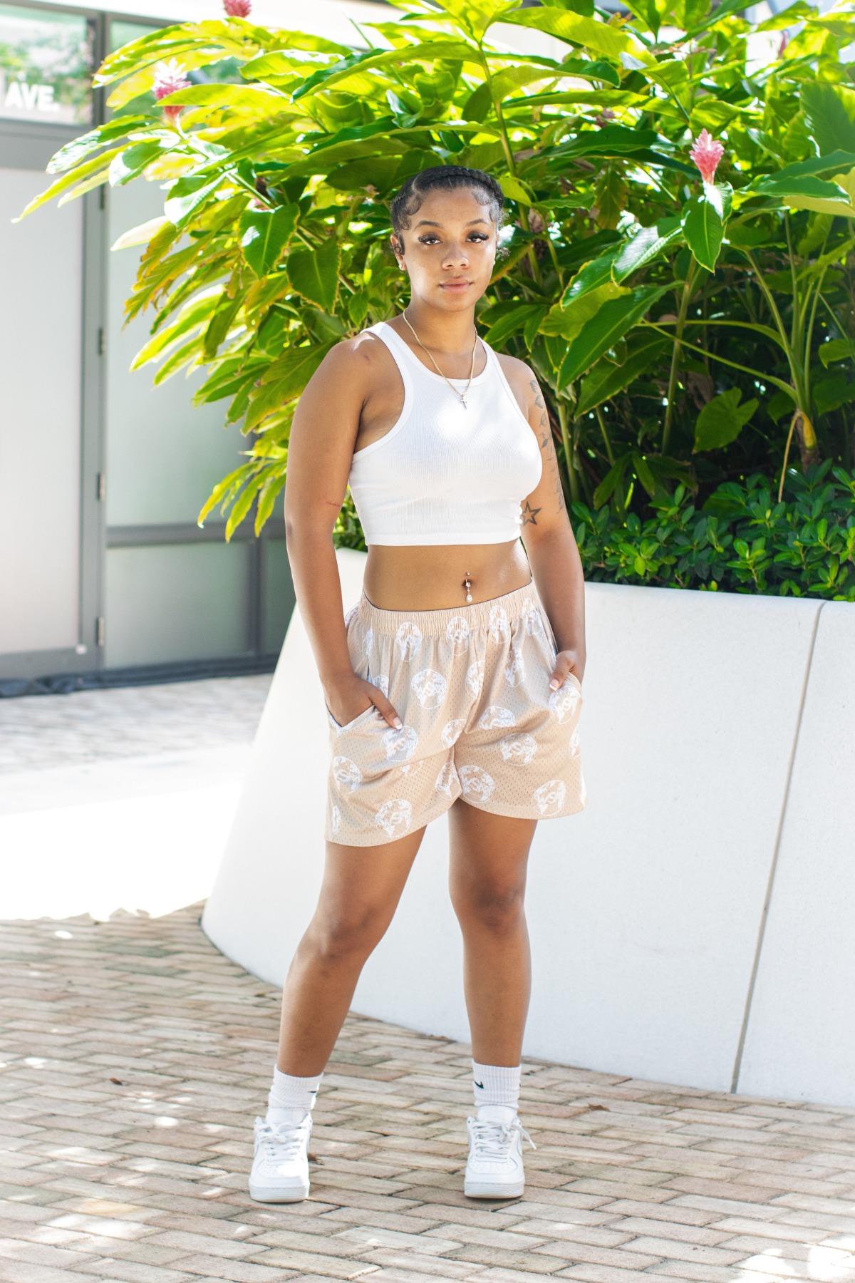 WSM Mesh Cream Shorts